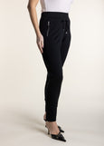 SALE  |  TWO-T's</p>Ponte Panel Pant</p>(Black)</p>Available: size 12, 14 & 16