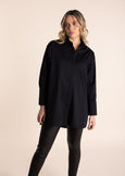 SALE  |  TWO-T's</p>Poplin Shirt</p>(Black)</p>Available: size 8