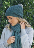 Lothlorian</p>Cable Possum Pom Pom Beanie</p>(available in more colours)