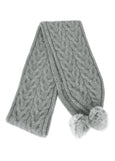 Lothlorian</p>Cable Possum Pom Pom Scarf</p>(available in more colours)