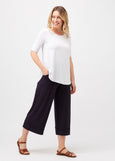 Tani</p>Elbow Sleeve Relaxed Top</p>(White)