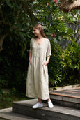 SALE  |  Frockk</p>Heidi Dress</p>(Natural Daisy)</p>Available: size Large