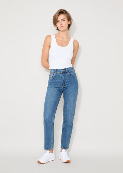 SALE  |  Jac + Mooki</p>Essential Weekend Jean</p>(Mid Indigo)</p>Available: size 26 & 30