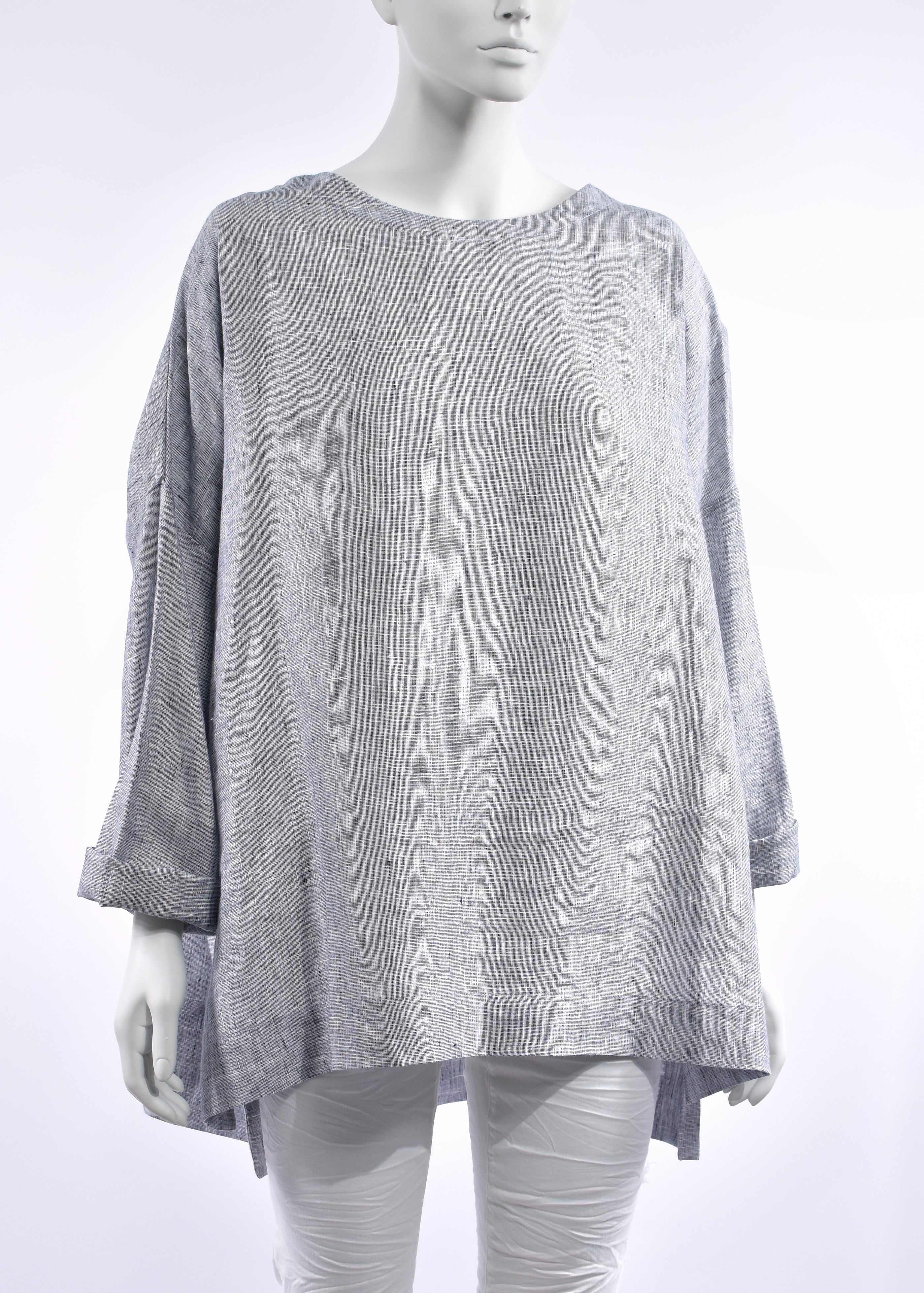 Frankie & MaeMia Top(Blue Hash) Frankie & Mae