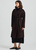 Toorallie</p>Wrap Wool Coat</p>(Cacao)