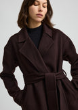 Toorallie</p>Wrap Wool Coat</p>(Cacao)