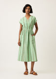 Nancybird</p>Hana Wrap Dress</p>(Green Stripe)