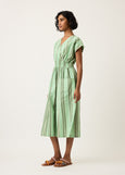 Nancybird</p>Hana Wrap Dress</p>(Green Stripe)
