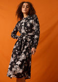 Nancybird</p>Mera Shirt Dress</p>(Hydrangea Greyscale)