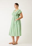 Nancybird</p>Hana Wrap Dress</p>(Green Stripe)