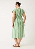 Nancybird</p>Hana Wrap Dress</p>(Green Stripe)