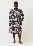 Nancybird</p>Mera Shirt Dress</p>(Hydrangea Greyscale)
