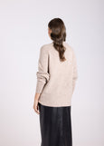 TWO-T's</p>Cross Over Knit Jumper</p>(Oat)