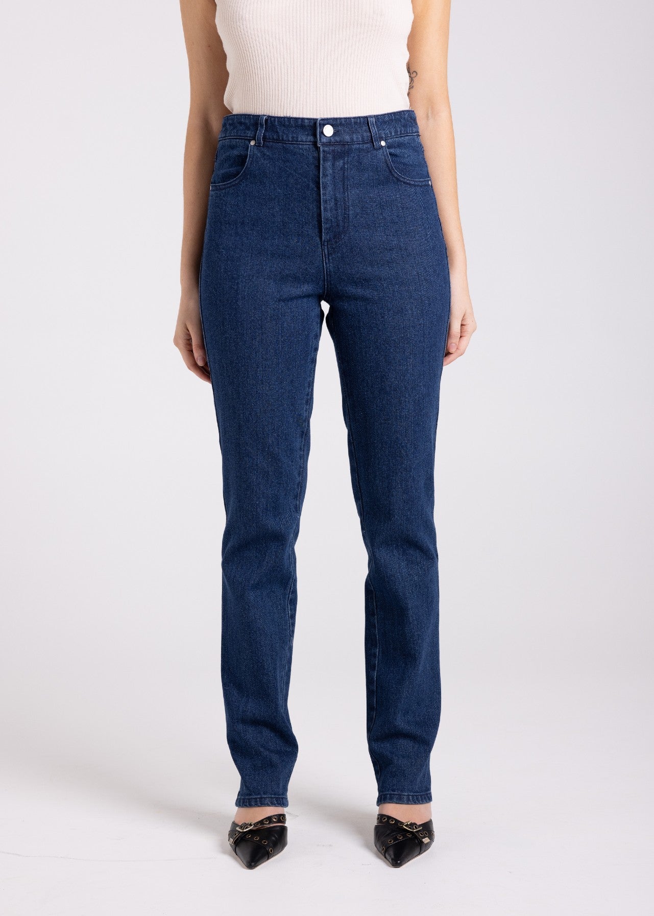 TWO-T's</p>Denim Straight Leg</p>(Dark Denim)