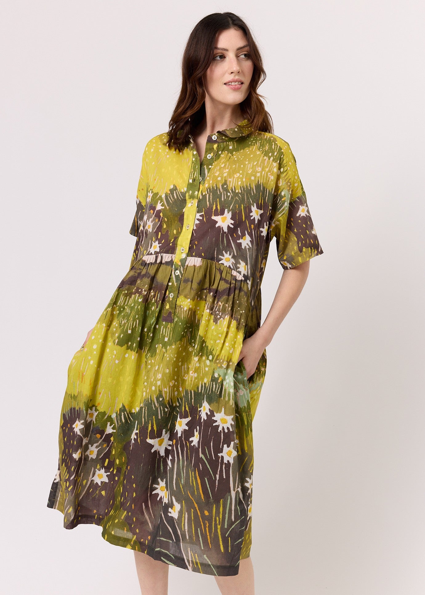 Nancybird</p>Luma Shirt Dress</p>(Daisy Field)