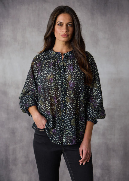 Lania</p>Santiago Shirt</p>(Santiago Floral Print)