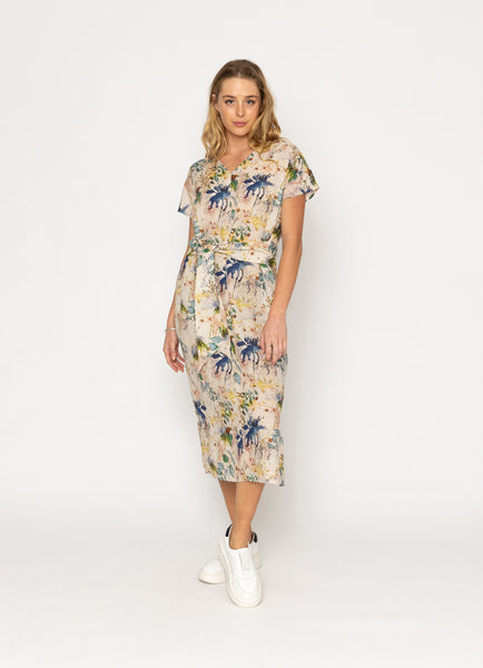 TWObyTWO</p>Cater Dress</p>(Watercolour Pattern)