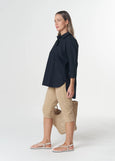 Goondiwindi Cotton</p>Bloom Oversized Basic Shirt</p>(Dark Navy)
