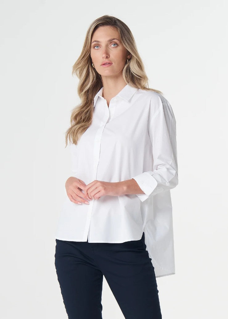 Goondiwindi Cotton</p>Bloom Oversized Basic Shirt</p>(White)
