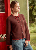 McDonald Textiles</p>Garter Stitch Cardigan</p>(Red/Waina)