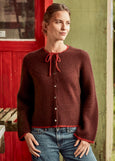 McDonald Textiles</p>Garter Stitch Cardigan</p>(Red/Waina)