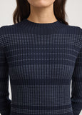 Toorallie</p>Gradient Stripe Dress</p>(French Navy)