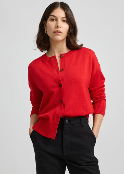 Toorallie</p>Fine Knit Cardigan</p>(Red)