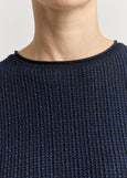 Toorallie</p>Pointelle Knit Dolman</p>(French Navy)
