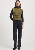 Toorallie</p>Diamond Cable Vest</p>(Cardamon)