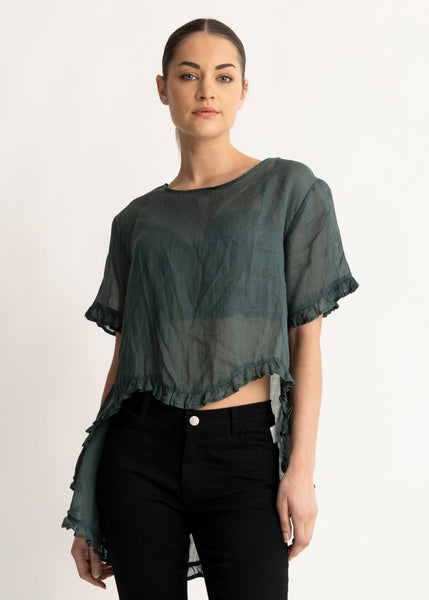 TWObyTWO</p>Tanya Top</p>(Dark Green)