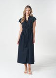 Goondiwindi Cotton</p>Shell Cap Sleeve Dress</p>(Dark Navy)