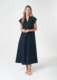 Goondiwindi Cotton</p>Shell Cap Sleeve Dress</p>(Dark Navy)