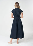 Goondiwindi Cotton</p>Shell Cap Sleeve Dress</p>(Dark Navy)