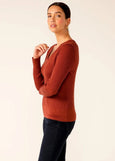 SALE  |  Foil</p>She's So Fine Sweater</p>(Army Marl, Burnt Toffee)