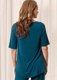 Tani</p>Elbow Sleeve Relaxed Top</p>(Spruce)
