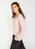 IrelandsEye</p>Hapenny Horseshoe Sweater</p>(Pink Mist)