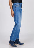 Bianco</p>Adriana Mid Rise Straight Leg</p>(Dark Blue Denim)