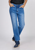 Bianco</p>Adriana Mid Rise Straight Leg</p>(Dark Blue Denim)