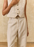Louise Misha</p>Abuela Pants</p>(Navy Purple Stripes)