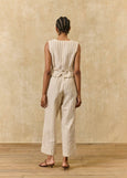 Louise Misha</p>Abuela Pants</p>(Navy Purple Stripes)