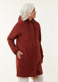 Amble</p>Refuge Long Waterproof Jacket</p>(Terracotta)