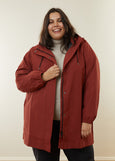 Amble</p>Refuge Long Waterproof Jacket</p>(Terracotta)