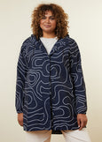 Amble</p>Refuge Long Waterproof Jacket</p>(Topography)