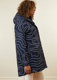 Amble</p>Refuge Long Waterproof Jacket</p>(Topography)