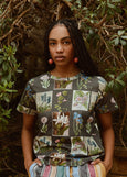 Nancybird</p>Apollo Tee</p>(Charcoal Archive Floral)