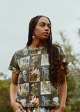 Nancybird</p>Apollo Tee</p>(Charcoal Archive Floral)