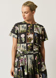 Nancybird</p>Apollo Tee</p>(Charcoal Archive Floral)