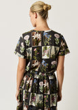 Nancybird</p>Apollo Tee</p>(Charcoal Archive Floral)