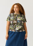 Nancybird</p>Apollo Tee</p>(Charcoal Archive Floral)