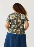 Nancybird</p>Apollo Tee</p>(Charcoal Archive Floral)